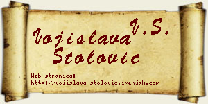Vojislava Stolović vizit kartica